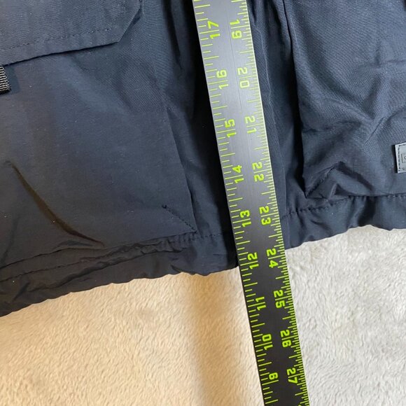 Old Navy Black Utility Vest S Nylon Shell Polyester Rayon Lining - Picture 4 of 9